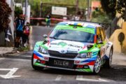 Víctor Abreu y Luis Rodríguez lideran el Rallye Ciudad de La Laguna – Trofeo Worten a tres tramos del final